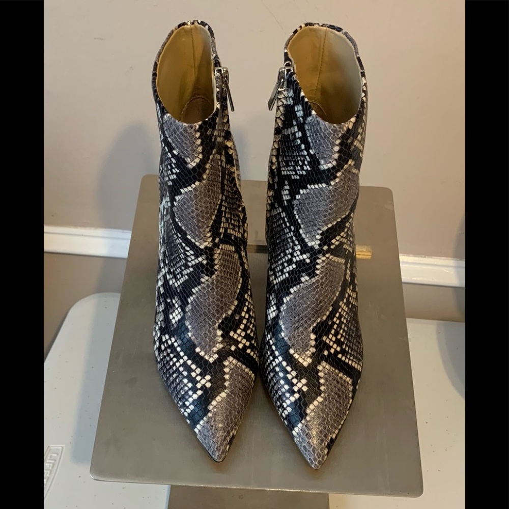 Marc Fisher snakeskin-print ankle boots